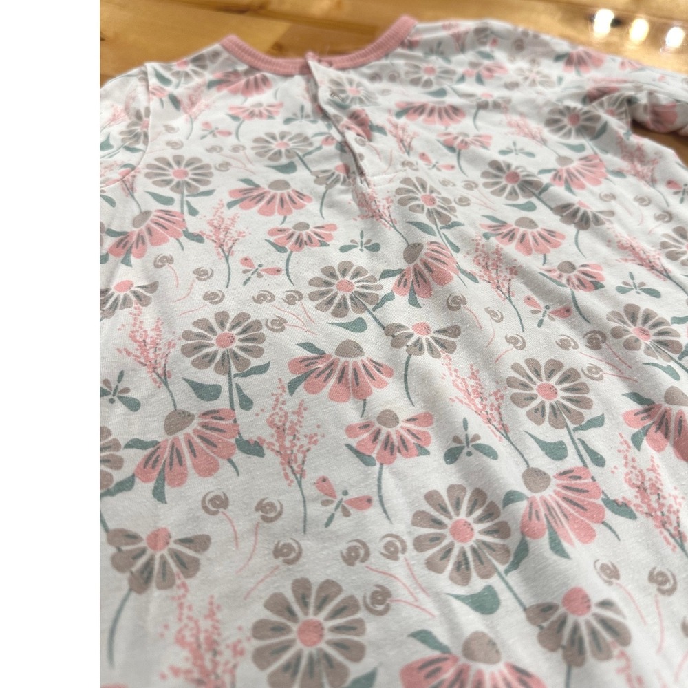 Sweet Bamboo Floral Romper Kids 18-24 Months Pink Bamboo Viscose Pajama - Picture 5 of 7